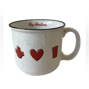 Tim Hortons White Camper Mug 2022 Edition Ceramic Canada Loves Tims